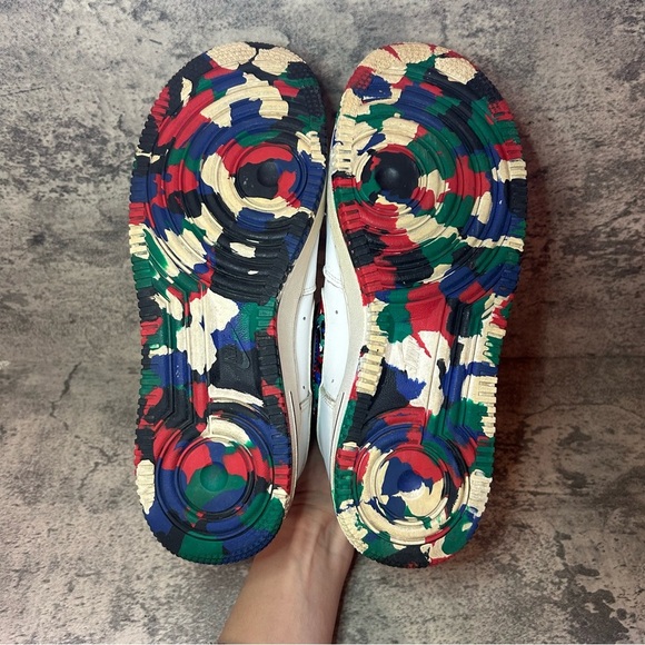 Nike Air Force 1 Low Sneakers CU4632-100 Womens sz 8.5 - white/multicolor - Picture 5 of 6